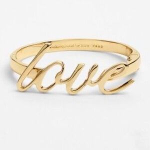 Kate Spade New York “ Love” Script Bangle Bracelet
